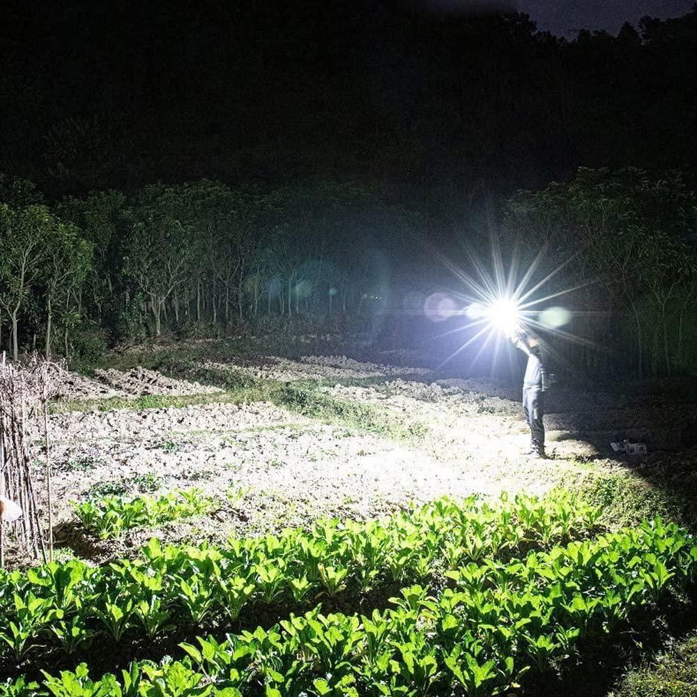पोर्टेबल रिचार्जेबल टॉर्च एलईडी फ्लैशलाइट