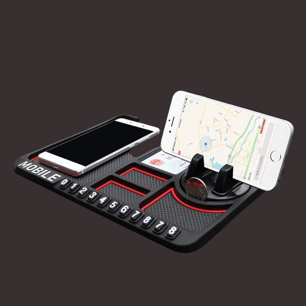 HSR Car Accessories Multifunction Phone GPS Holder Anti-Slip Silicone Pad and Car Mobile Holders for Car Dashboard